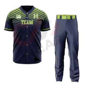 เครื่องแบบเบสบอลสำหรับผู้ชายชุดเบสบอลสำหรับเยาวชนเสื้อเจอร์ซีย์ใหม่2025พิมพ์ซับลิเมชันตามสั่ง - Product Image 1