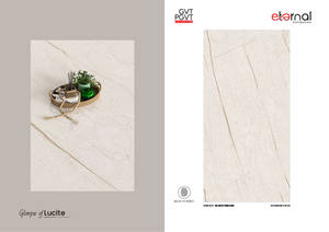 Carreaux en porcelaine de qualité supérieure 600x1200 mm, texture de pierre calcaire mate, grand panneau, revêtement de sol intérieur élégant - Product Image 2