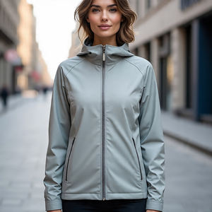 Chaquetas de Camping de concha suave para mujer de talla grande con forro de gran tamaño Otoño Invierno deportes al aire libre chaqueta Softshell para mujer - Product Image 2