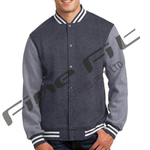 Chaqueta de bombardero de nailon de invierno bordada para hombre, chaqueta universitaria forrada acolchada gruesa, chaqueta de calle de poliéster personalizada con - Product Image 1