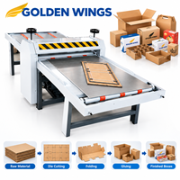 Machine de découpe à plat pour carton ondulé semi-automatique électrique avec cadre en acier de haute qualité facile à utiliser