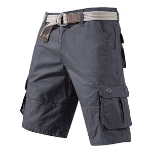 Vente en gros 2024 Short cargo d'été en coton pour hommes avec logo personnalisé OEM Streetwear anti-rides décontracté pour hommes avec plusieurs poches - Product Image 3