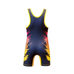Wholesale Sublimated <b>Wrestling</b> Singlets High Quality Customized Designs for Men Martial Arts 100% Polyester Sportswear - Product Image 3