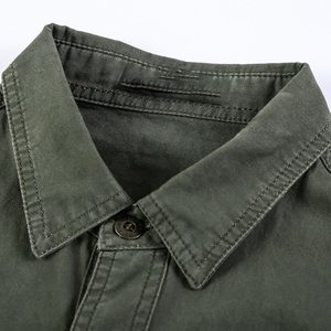 เสื้อเชิ้ตแขนสั้นผู้ชายลำลอง ผ้าโพลีเอสเตอร์/คอตตอน ระบายอากาศ แห้งเร็ว เป็นมิตรกับสิ่งแวดล้อม พิมพ์โลโก้ตามสั่ง สีพื้น สำหรับฤดูใบไม้ร่วง - Product Image 5