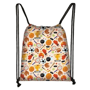 กระเป๋าเป้สะพายหลังสำหรับผู้ชายพิมพ์ลายบาสเก็ตบอลฟุตบอลฟุตบอลกระเป๋าเก็บของกลางแจ้งสำหรับรองเท้าเดินทาง - Product Image 4