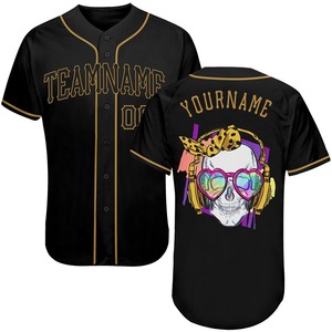 Nouveaux maillots de baseball sur mesure de haute qualité, avec votre propre logo, en spandex/polyester respirant, séchage rapide, sangle en T, 220g, unisexe - Product Image 6