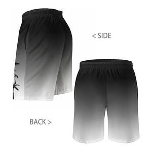 กางเกงว่ายน้ำผ้าฝ้ายสำหรับผู้ชายกางเกงชายหาดผ้าฝ้ายพิมพ์ซับลิเมชันกางเกงถักพร้อมเชือกปิด - Product Image 2