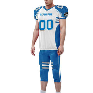 Vente en gros Uniforme de football américain pour jeunes Maillot court imprimé par sublimation Logo de l'équipe avec son propre homme américain - Product Image 3