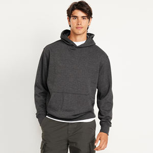Sweat à capuche minimaliste pour homme, en molleton personnalisé, coupe ample, décontracté, streetwear urbain, vêtement d'hiver à capuche, OEM, marque privée - Product Image 1