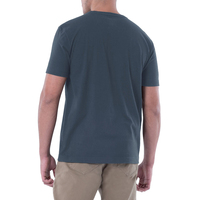 Camisetas transpirables 100% algodón de corte ajustado para hombre - Anti-bolitas, manga corta, con logo personalizado, cuello redondo, uso casual al aire libre, tejido peinado