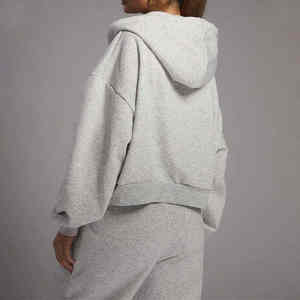 Conjunto Deportivo de Invierno para Mujer de Alta Calidad, con Cremallera, Pantalones Holgados de Cintura Alta Elástica y Top, Dos Piezas - Product Image 5