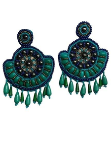 Broderie boucle d'oreille multicolore mode perles boucle d'oreille pour femmes filles utiliser pour cadeaux boucles d'oreilles Offre Spéciale produit fait main - Product Image 5
