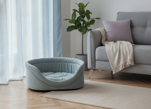 Cama Ovalada para Mascotas con Laterales Altos No. 3 telas Oxford 55*41*16 - Product Image 3
