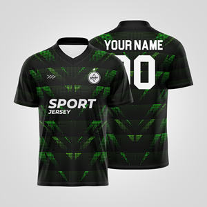 Hot Trend 100% poliéster personalizado fútbol Jersey sublimación impresión ligero secado rápido diseño ecológico para hombres desgaste - Product Image 3