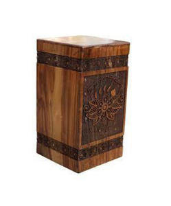 Urnes funéraires en bois de style américain moderne, très vendues, faites à la main avec logo personnalisé pour homme et femme adultes à bas prix - Product Image 2