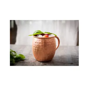 Top qualité pur cuivre alimentaire sûr 100% artisanat martelé moscou Mule tasse à boire