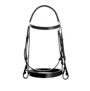 Bride en cuir anglais classique-1 1/4 "Muserolle Premium Leather Horse English Bridle Suppliers Horse Equipment Horse - Product Image 1