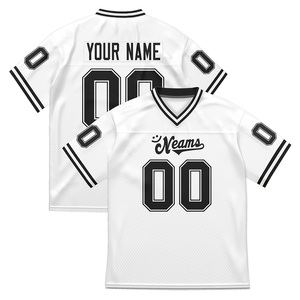 เสื้ออเมริกันฟุตบอลพิมพ์ลายดิจิทัลแบบกำหนดเอง 240GSM 100% โพลีเอสเตอร์ ระบายอากาศได้ดี สำหรับฝึกซ้อมและแข่งขัน - Product Image 5