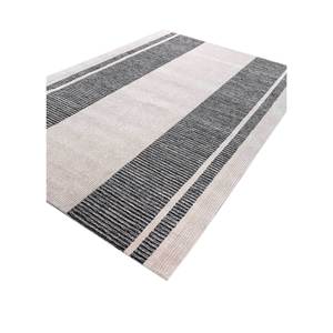 Tra-15221 <b>Boho</b> Style Hand Tufted Wool <b>Rug</b> Ivory Pathways Striped Abstract Plush Pile Height for Entryway Living Room Hallway - Product Image 2
