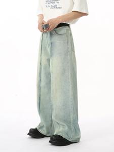 Jeans en denim décontractés pour hommes, coupe classique, confortables, respirants, tissu doux, durables, pour un usage quotidien, fabrication en gros - Product Image 5