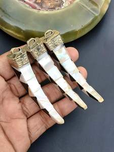 สร้อยคอชุบทองทันสมัยสำหรับงานแต่งงานงานปาร์ตี้และงานหมั้นคุณภาพสูงจี้มุก - Product Image 2