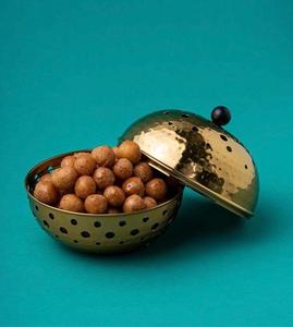 Bol au design de luxe coulé en acier inoxydable et aluminium pour servir le dessert et le gâteau pendant la saison du Ramadan - Product Image 3