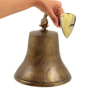 Campanas funcionales decorativas para barcos y barcos de latón antiguo macizo de estilo de hierro rústico náufragos campanas de latón antiguo | Metal 7 pulgadas - Product Image 5