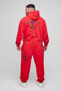 Sudadera con capucha personalizada pantalones de chándal Jogger conjunto Cargo pantalón chándal de gran tamaño Plus Boxy Homme Graffiti estampado chándal con capucha para hombres - Product Image 5