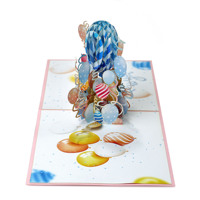 Conception et fabrication d'invitations personnalisées, cartes 3D pop-up pour fêtes d'anniversaire, papier imprimé numérique de haute qualité, enveloppe artistique