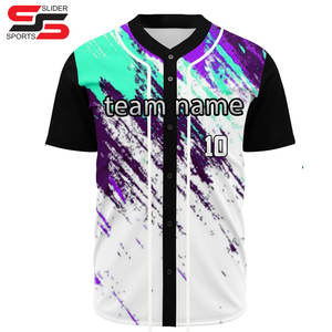 Camisetas de béisbol personalizadas al por mayor, ropa de softbol lisa de secado rápido, camiseta de béisbol deportiva bordada sublimada para hombre - Product Image 1