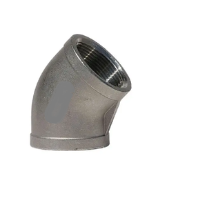 Coude LR à 45 degrés en acier inoxydable ASTM A351 Gr.CF8M 316, tête carrée, surface lisse, SCH40, taille 80 mm, classe 125, haute durabilité - Product Image 2