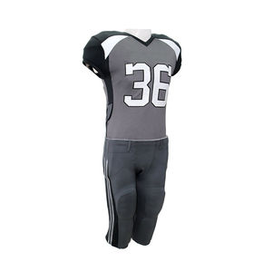 Personalizable fútbol Americano bandera aparejos sarga uniformes transpirable Jersey pantalones nuevo diseño 100% poliéster Unisex adulto 10 conjuntos - Product Image 6