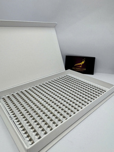 Meilleures ventes 2025, plateaux de cils personnalisés XL XXL, volume méga, éventail de cils individuels, longueur mixte, vente en gros, cils mats foncés - Product Image 5