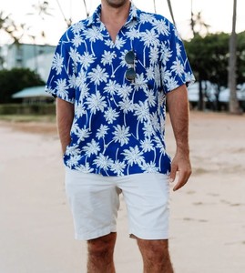 Custom made Autumn <b>Floral</b> Hawaiian Sublimation Print <b>Men's</b> <b>Shirts</b> Fashion Casual Oversized Polyester button up <b>men's</b> <b>shirts</b> - Product Image 1