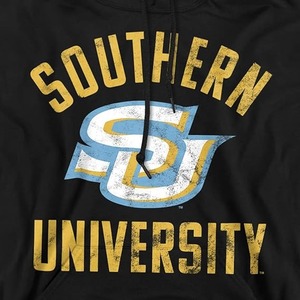 Southern University Jaguars Pullover Sudadera con capucha de invierno blanca para SU Jaguars Agregue sus logotipos personalizados hechos - Product Image 2