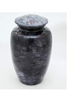 Urna de cremación de aluminio para cenizas humanas Urna funeraria para adultos hecha a mano-Urna de entierro grande para cenizas humanas (púrpura) - Product Image 4