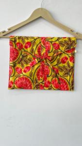 Conjunto de pijama con estampado de bloques de algodón 100% para mujer, ropa de dormir con tela tejida, conjunto de pijama de dama de honor, incluye pantalones y camisa - Product Image 4