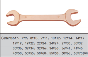 Không phát ra tia lửa đôi mở End cờ lê berili đồng nhôm Bronze Explosion Proof Flat cờ lê công cụ cho khí hóa dầu - Product Image 3