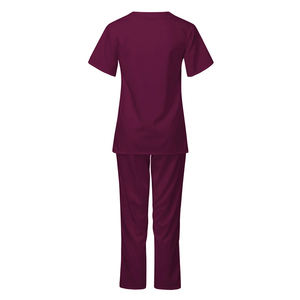 Conjuntos de uniformes médicos ligeros de manga corta transpirables suaves de alta calidad, la mejor ropa para personal de hospital a precio - Product Image 4