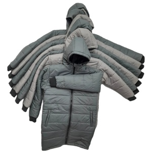 <b>Hooded</b> Heavy Designer Puff <b>Padded</b> Coat Oversized Down Bubble Winter Black Custom Men Shiny Puffer <b>Jacket</b> with Sleeve Pocket - Product Image 5