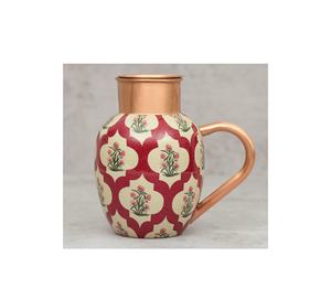 Pure <b>Copper</b> <b>Jug</b> and printed with Silver Touch <b>Copper</b> <b>Jug</b> In Custom Design with customized size hot sale - Product Image 4