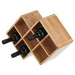 Venta directa de fábrica Estante de madera para botellas de vino Diseño simple Soporte de pared Soporte montado Estante para vino - Product Image 5