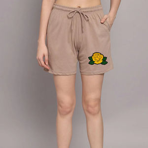 Conjunto informal de verano para mujer de alta calidad Pantalones cortos bordados transpirables con tamaño personalizado y logotipo Patrón sólido - Product Image 5