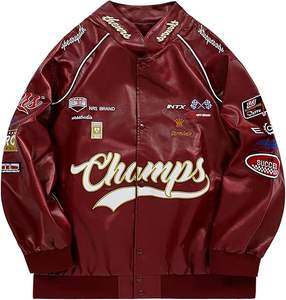 แจ็คเก็ตวาร์ซิตี้สุดฮิต คุณภาพสูง ทันสมัย ผลิตจากผ้าขนสัตว์/หนัง แจ็คเก็ตวาร์ซิตี้หนัง รุ่นปี 2024 - Product Image 1