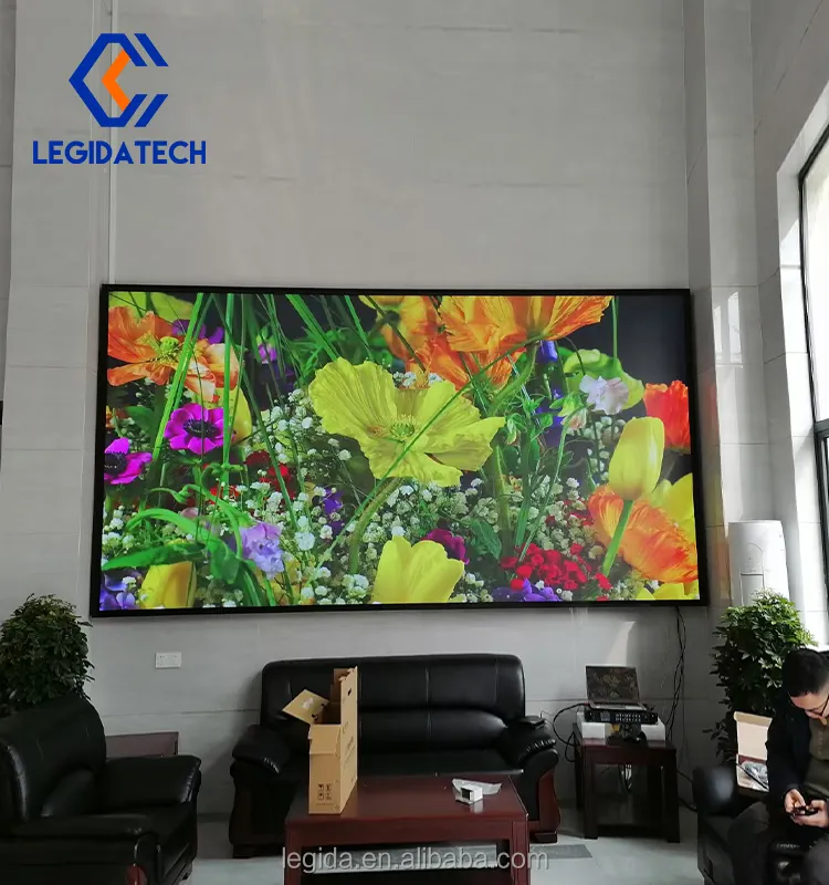 شاشة عرض فيديو Led تفاعلية كاملة الألوان من LEGIDATECH مقاس 500X500mm