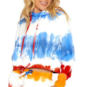 เสื้อครอปมีฮู้ดผ้าเทอร์รี่ถักเนื้อหนาสำหรับผู้หญิง ปี 2024 ระบายอากาศได้ดี มีซับใน เหมาะสำหรับฤดูใบไม้ร่วงและฤดูหนาว - Product Image 1