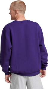 Sudadera con cuello redondo y hombros caídos para hombre, Jersey de algodón clásico básico sólido en blanco, logotipo personalizado, Otoño e Invierno 2025 - Product Image 2