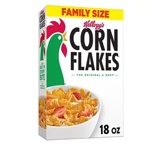 Kellogg's Corn Flakes fornitore sfuso, un sano, delizioso pronto per la colazione di cereali grandi dimensioni, scatola da 25.2 once