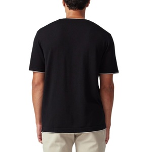 Nuevas Camisetas de Diseño para Hombre, Estilo Personalizado, Patrón Sólido, Ribete en Contraste, Alta Calidad, 100% Algodón Jersey, Transpirable, Corte Regular - Product Image 5