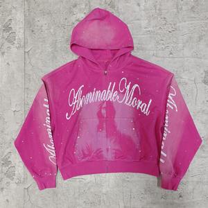 ชุดวอร์มผู้ชายแบบมีฮู้ดพิมพ์โลโก้ตามสั่งขายส่งสำหรับฤดูหนาว / ชุดวอร์มคุณภาพพรีเมียม ดีไซน์ทันสมัย 2 in 1 ไซส์ใหญ่ สีพื้น - Product Image 3